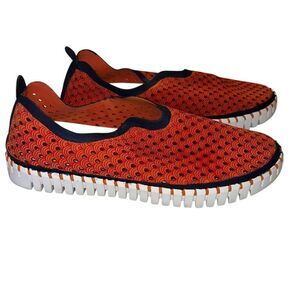 Ilse Jacobsen Womens Size 39 US 8 Tulip 139 Camelia Orange Slip-on Shoes